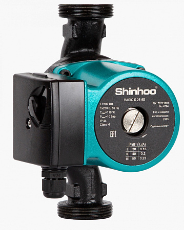 Циркуляционный насос BASIC S 25-4S 180 Shinhoo фото в Инженерном центре РУБИКОН